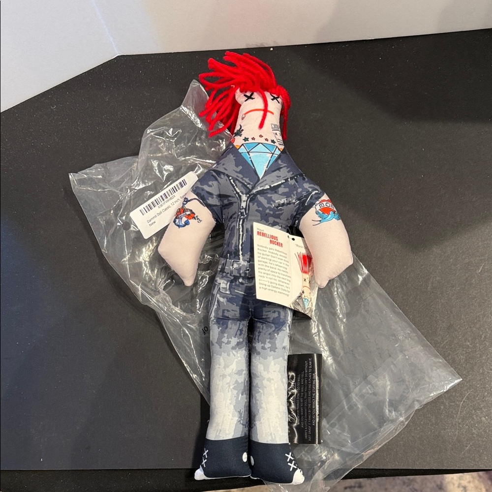 Dammit Doll Rebellious Rocker Stress Reliever Family Edition Rock On 12" doll